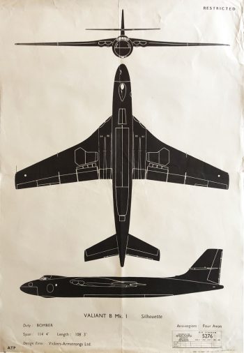 Valiant B Mk I Air Diagram 5276 RESTRICTED