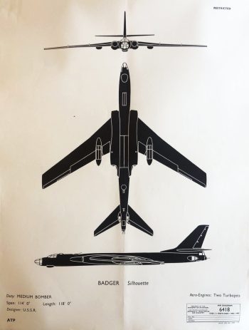 "BADGER" (Tu-16) Air Diagram 6418 RESTRICTED