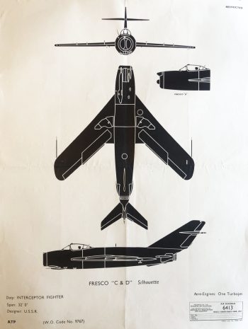 "FRESCO" (Mig-17) Air Diagram 6413 RESTRICTED
