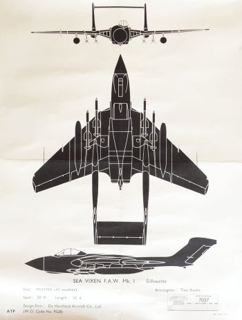 Sea Vixen FAW Mk 1 Air Diagram 7037 RAF