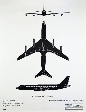 Convair 880 Air Diagram 7588